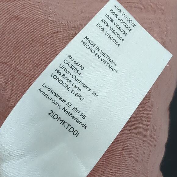 Anthropologie BHLDN Womens Small S/M Robe Viscose Silky Pink Rose Bathrobe Sexy - Picture 8 of 10